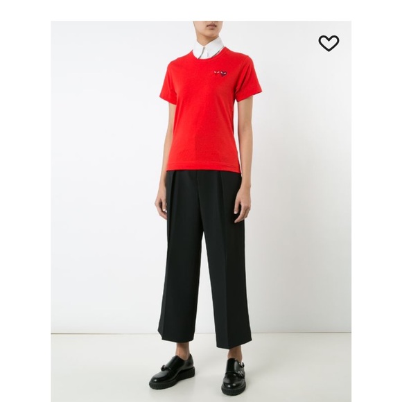 Comme Des Garçons embroidered heart t-shirt - Picture 5 of 8